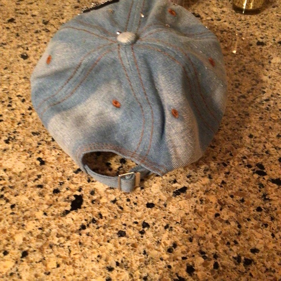 🔆HP💝Denim Embellished baseball cap Callie Lives - Picture 4 of 5